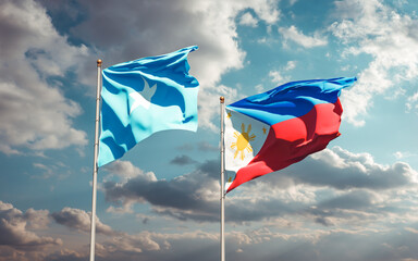 Flags of Somalia and Philippines.