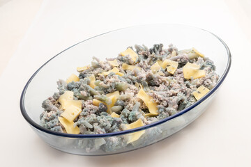 Purple cauliflower with cheese