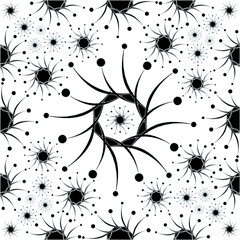 vector vintage floral design elements on gradient background