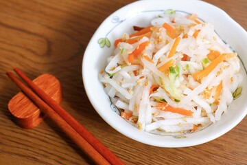 大根なます　紅白なます