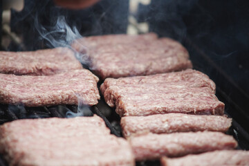 Close up photography of grilling meat. 