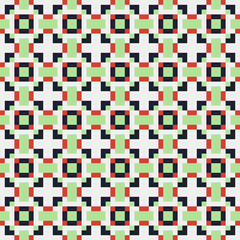 Fototapeta premium Abstract Cross Pattern generative computational art illustration