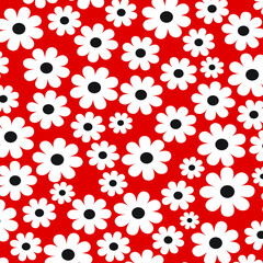 Floral seamless pattern. Hand drawn. For textile, wallpapers, print, wrapping paper. Vector stock illustration.