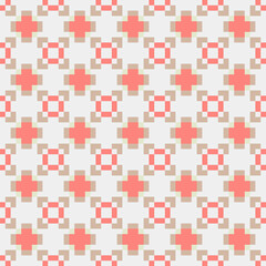 Abstract Cross Pattern generative computational art illustration