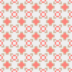 Abstract Cross Pattern generative computational art illustration