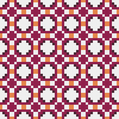 Abstract Cross Pattern generative computational art illustration