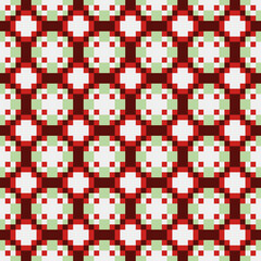 Abstract Cross Pattern generative computational art illustration