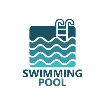 Swimming Pool Logo Template Design