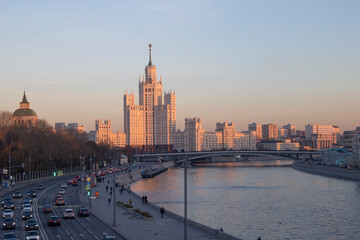 Obraz premium Moscow, Russia NOVEMBER 5, 2018.The main building of Moscow state University