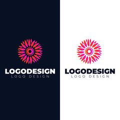 Decoration floral logotype modern logo vector template