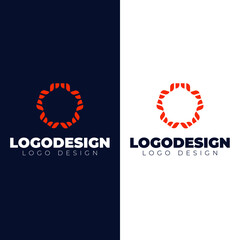 decoration logo design modern and minimal logotype vector template