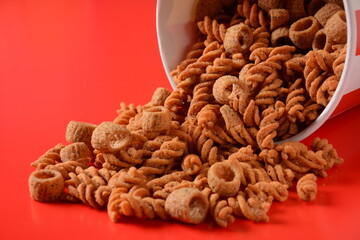 Israeli Bissli - wheat snacks with different flavors and shapes