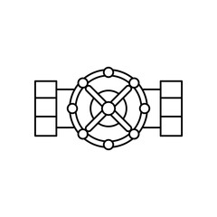 Gate valve icon