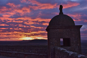 Fototapeta premium Medieval castle in San vicente de la Sonsierra, La Rioja