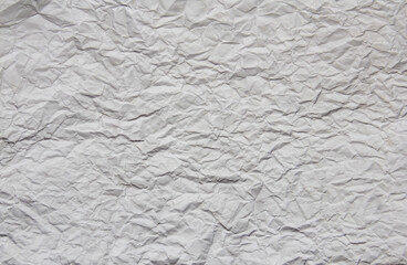 White crumpled paper Texture Background