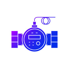 Water flow meter icon