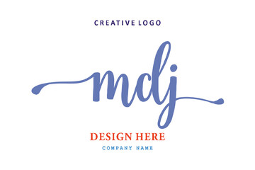 MDJ lettering logo is simple, easy to understand and authoritative