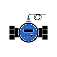 Water flow meter icon