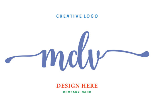 MDV lettering logo is simple, easy to understand and authoritative