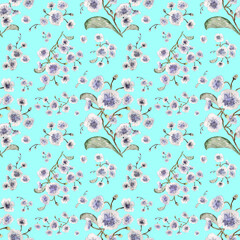 seamless pattern abstracts floral composition