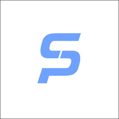 logo s and p vector syimbol image sign simple blue	
