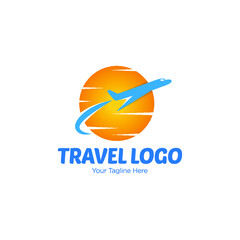 Simple Travel logo designs vector, Plane logo template 