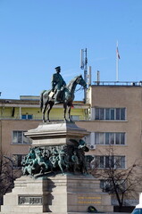 Fototapeta premium Monument to the King Liberator, to the Russian King Alexander II, built in 1907 in Sofia, Bulgaria, Europe 