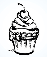 Cake. Vector drawing