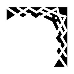 design corner glyph icon vector illustration flat