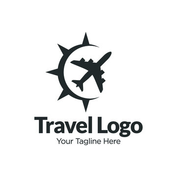 Simple Travel logo designs vector, Plane logo template 