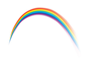Beautiful vector vivid colorful rainbow shining blurred