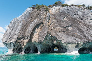 Marble Cathedral of lake General Carrera, Chilean Patagonia