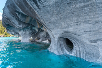 Marble Cathedral of lake General Carrera, Chilean Patagonia