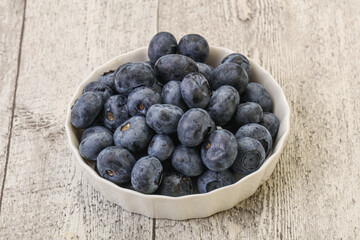 Ripe sweet tasty blueberries heap