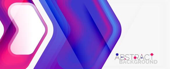 Vector 3d arrow geometric composition, abstract background for business or technology presentation, internet poster or web brochure cover, wallpaper