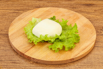 Italian Mozzarella cheese over board