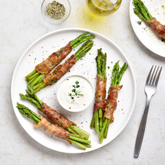 Bacon wrapped asparagus