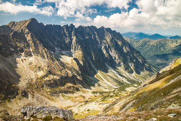 Hlinska dolina valley in High Tatras national park in Slovakia in late August © matador159753