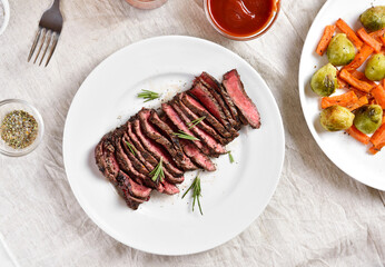 Grilled beef steak