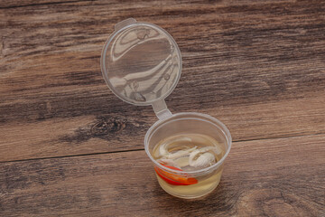 Vietnamese vinegar sauce with chili