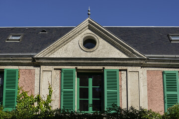The house of Claude Monet (famous French impressionist painter) in Normandy. Claude Monet lived in...