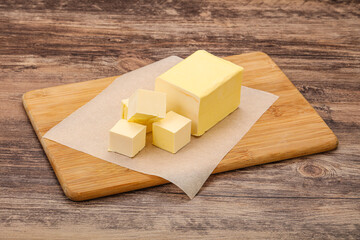 Dairy natural yellow butter piece