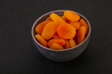 Sweet tasty dried apricot heap