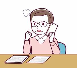 Elderly man in red sweater_D