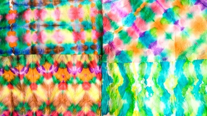 Rainbow Painting Effect. Dye Hippie. Elegant