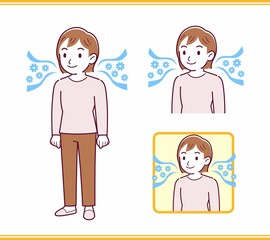 Girl in pink long sleeves