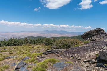 mountainous landscape in Sierra Nevada