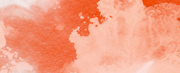 orange watercolor texture abstact background