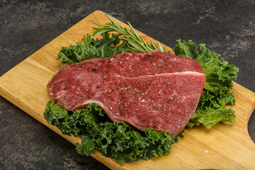Raw beef steak for grill
