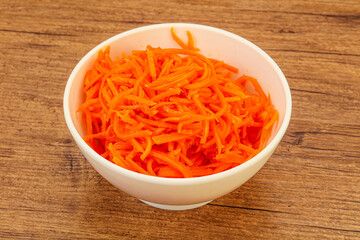 Korean carrot in the bowl